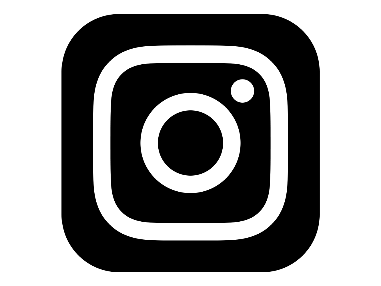 instagram logo Black and White