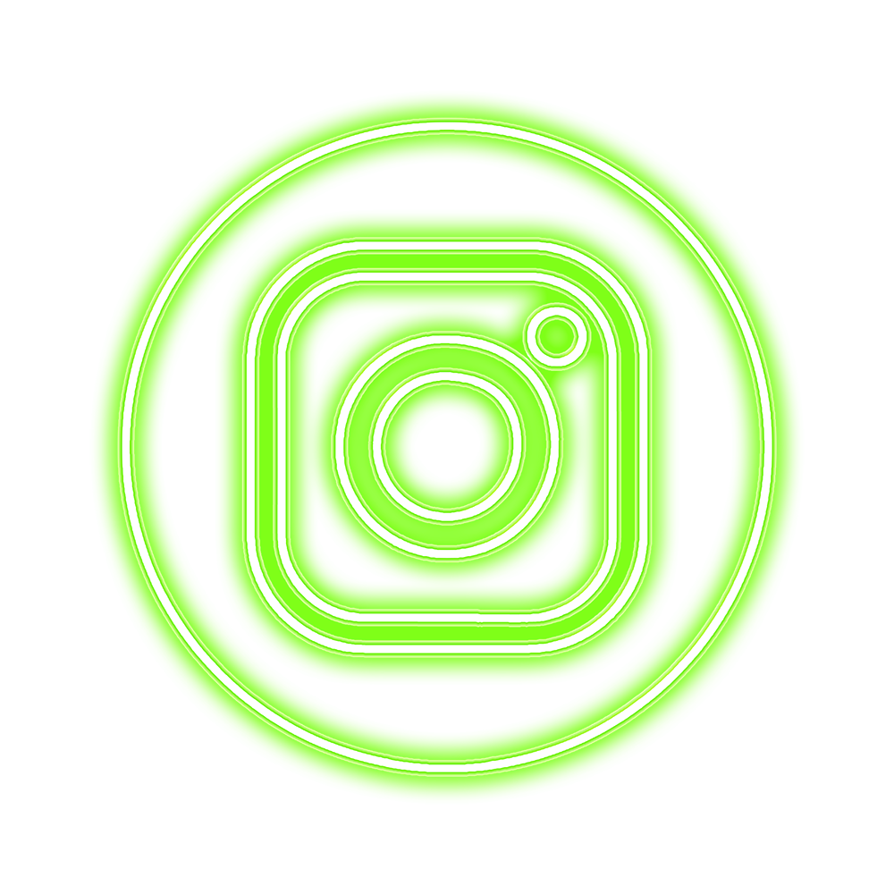 neon green instagram logo
